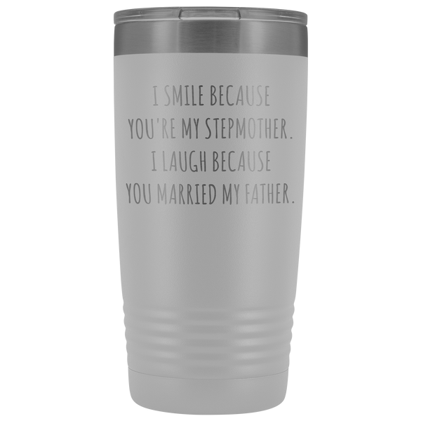 Stepmom Mug Step Mom Gifts Stepmother for Step Mom Present Stepparent Mother's Day Funny Tumbler Insulated Travel Coffee Cup 20oz BPA Free