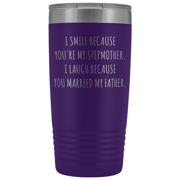 Stepmom Mug Step Mom Gifts Stepmother for Step Mom Present Stepparent Mother's Day Funny Tumbler Insulated Travel Coffee Cup 20oz BPA Free