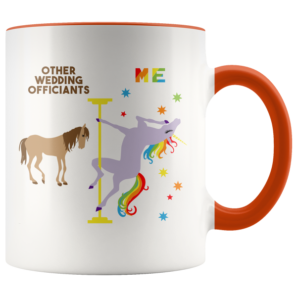 Funny Wedding Officiant Gift Wedding Officiant Mug Officiant Proposal Gift Pole Dancing Unicorn Coffee Cup