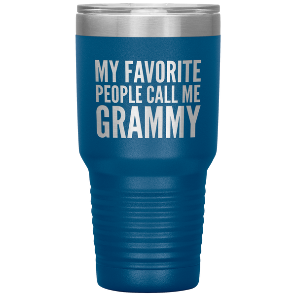 My Favorite People Call Me Grammy Tumbler Travel Coffee Cup 30oz BPA Free