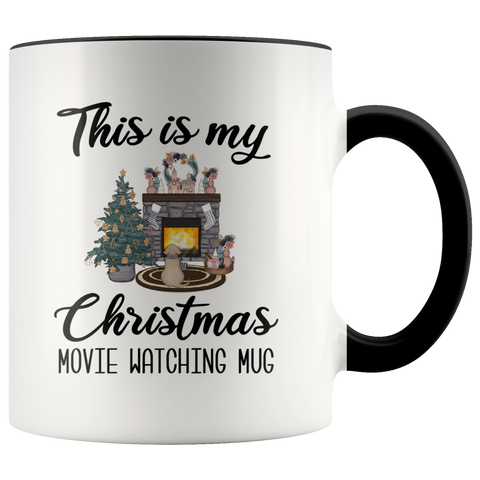 This is My Christmas Movie Watching Mug Christmas Coffee Cup Cute Holiday Gifts for Her