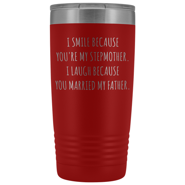 Stepmom Mug Step Mom Gifts Stepmother for Step Mom Present Stepparent Mother's Day Funny Tumbler Insulated Travel Coffee Cup 20oz BPA Free