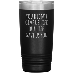Stepmom Gift Idea for Stepmother Adoptive Mom Mother's Day Present From Us Stemless Insulated Tumbler Hot Cold BPA Free 20oz Travel Coffee Cup