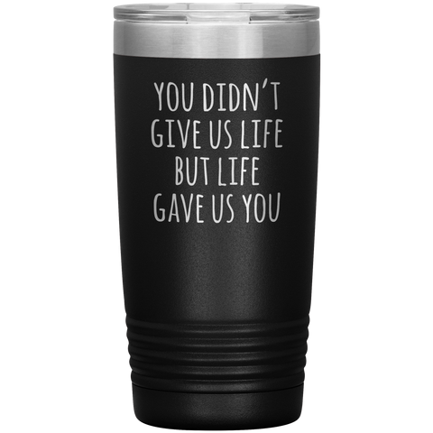 Stepmom Gift Idea for Stepmother Adoptive Mom Mother's Day Present From Us Stemless Insulated Tumbler Hot Cold BPA Free 20oz Travel Coffee Cup