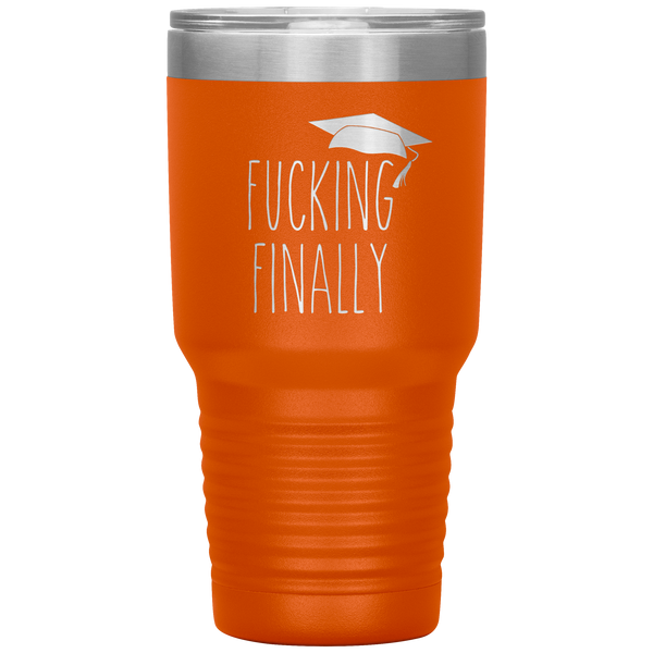 Fucking Finally Graduating Mug Class of 2021 Tumbler Travel Coffee Cup 30oz BPA Free