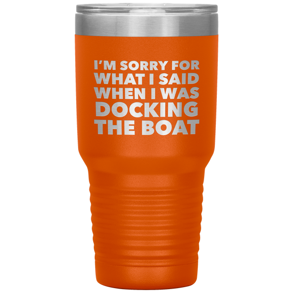 Boating Gifts Funny Boater Tumbler for a Boat Owner Travel Coffee Cup 30oz BPA Free