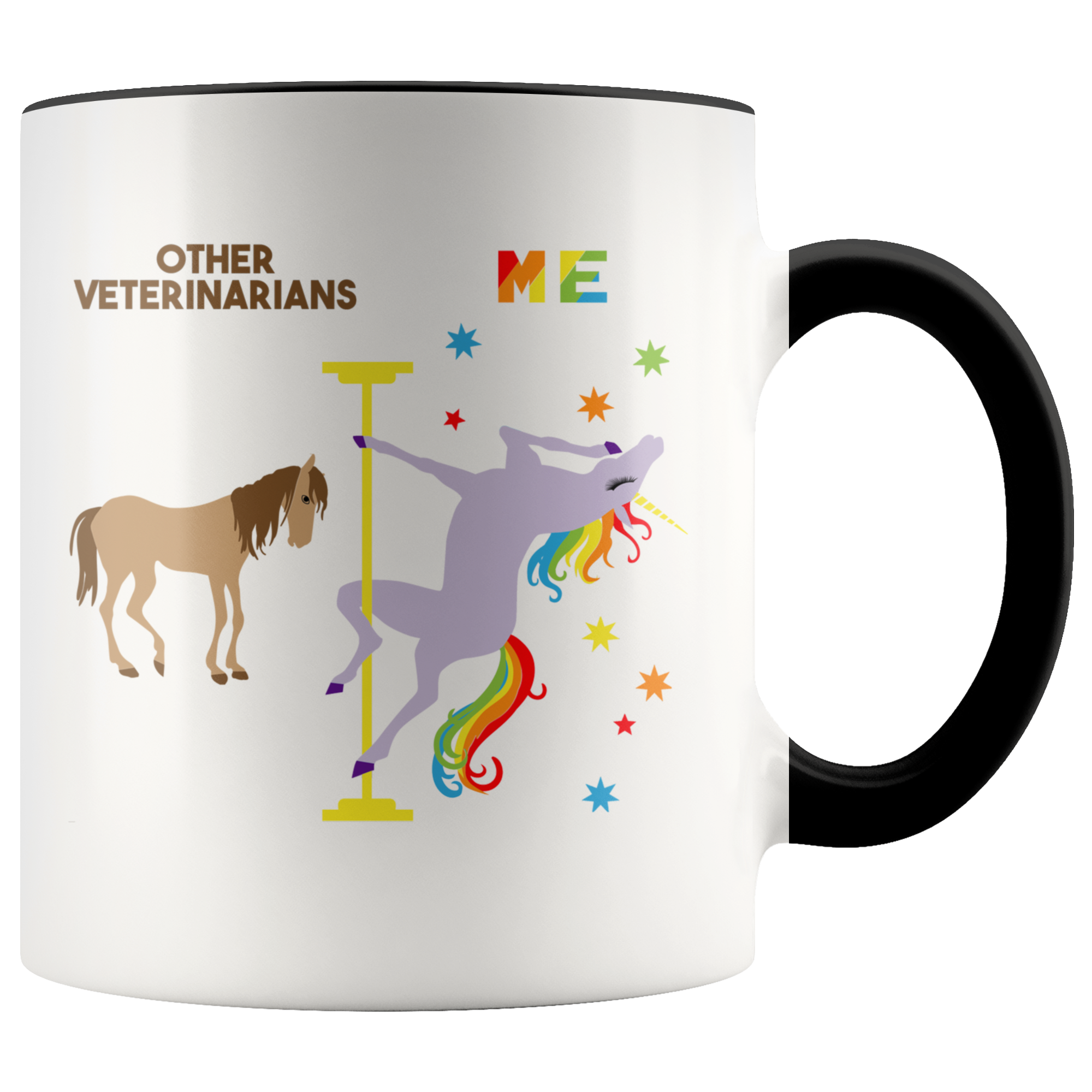 Veterinarian Gift for Veterinarians Mug Funny Veterinarian Retirement Gift Graduation Gift Idea Coffee Cup Pole Dancing Unicorn