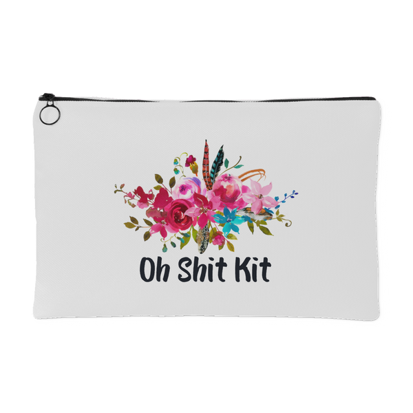 Oh Shit Kit Makeup Bag Cosmetic Floral Accessory Pouch Stage Mom Makeup Artist Gift