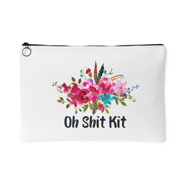 Oh Shit Kit Makeup Bag Cosmetic Floral Accessory Pouch Stage Mom Makeup Artist Gift