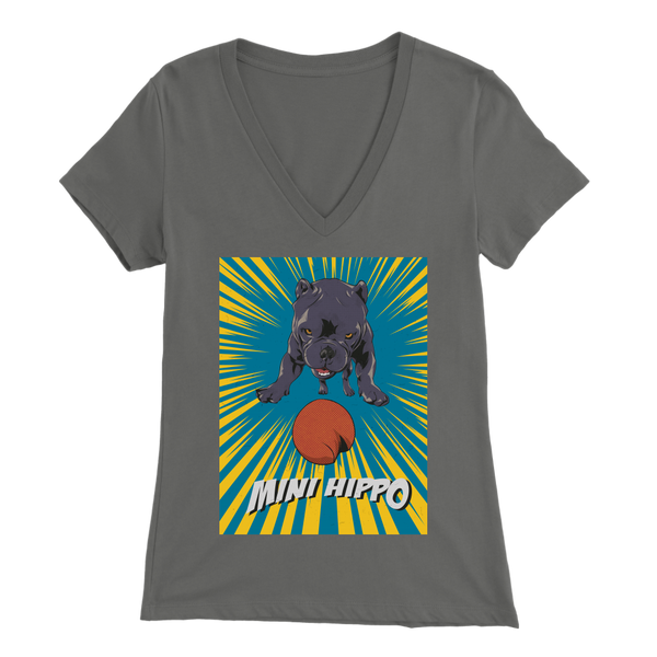 Mini Hippo T-Shirt Women's V-Neck