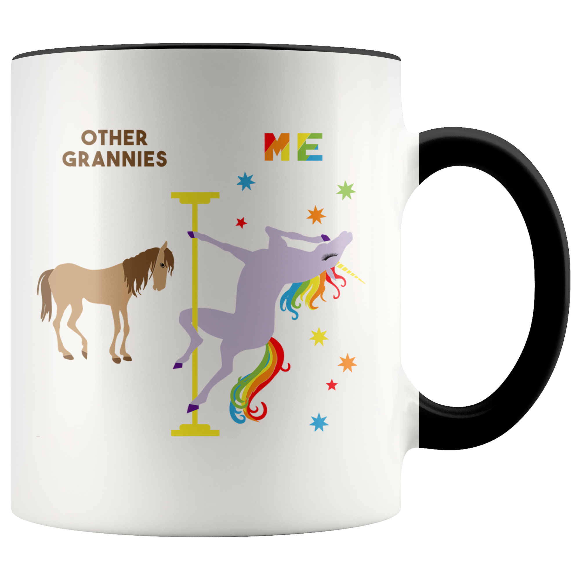 Funny Granny Gifts Grannie Mug Other Grannies Gift Pole Dancing Unicorn Coffee Cup