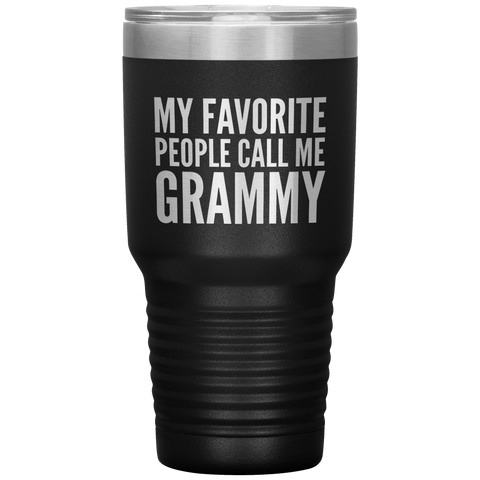 My Favorite People Call Me Grammy Tumbler Travel Coffee Cup 30oz BPA Free