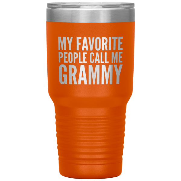 My Favorite People Call Me Grammy Tumbler Travel Coffee Cup 30oz BPA Free