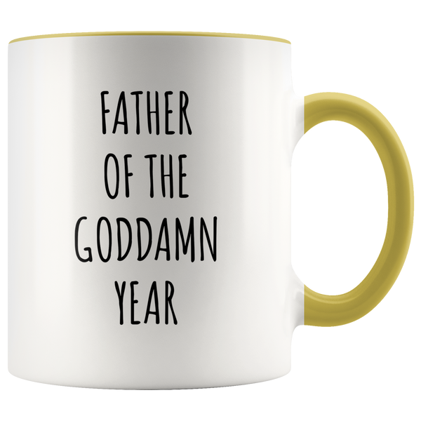 Father of the Goddamn Year Mug Accent Coffee Cup