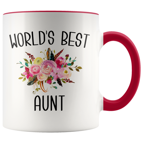 Best Aunt Ever Mug for World's Best Mug Aunt Gift from Niece Coffee Cup New Aunt Gift