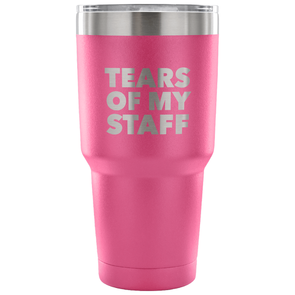 Tears of My Staff Funny Boss Mug Gifts for Boss Appreciation Christmas Present Boss Tumbler Metal Mug Double Wall Vacuum Insulated Hot & Cold Travel Cup 30oz BPA Free-Cute But Rude
