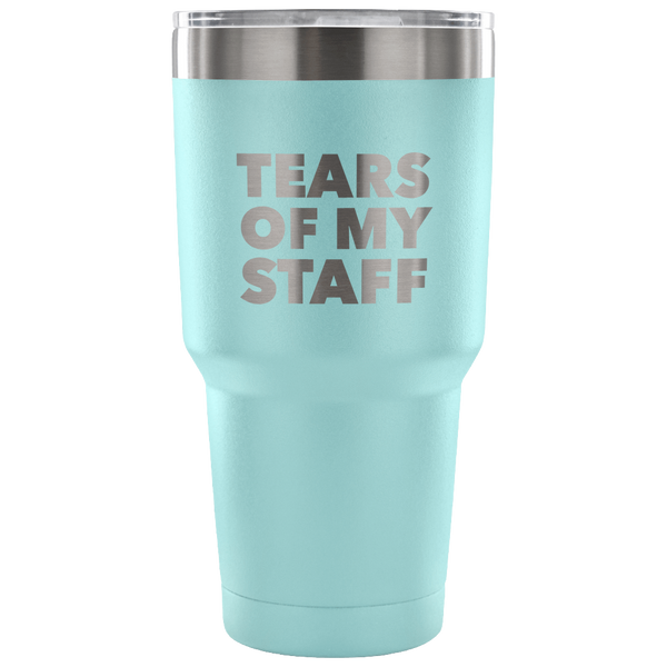 Tears of My Staff Funny Boss Mug Gifts for Boss Appreciation Christmas Present Boss Tumbler Metal Mug Double Wall Vacuum Insulated Hot & Cold Travel Cup 30oz BPA Free-Cute But Rude