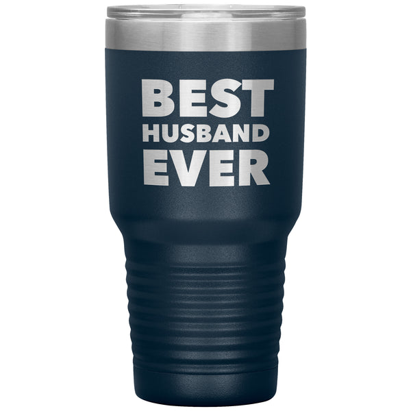 Best Husband Ever Tumbler Husband Travel Mug Great Gifts for Husbands Funny Double Wall Vacuum Insulated Hot & Cold Travel Cup 30oz BPA Free - Black