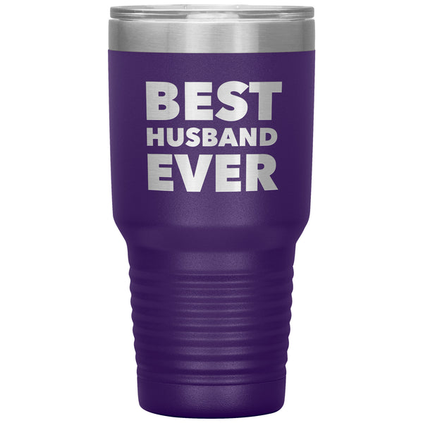Best Husband Ever Tumbler Husband Travel Mug Great Gifts for Husbands Funny Double Wall Vacuum Insulated Hot & Cold Travel Cup 30oz BPA Free - Black