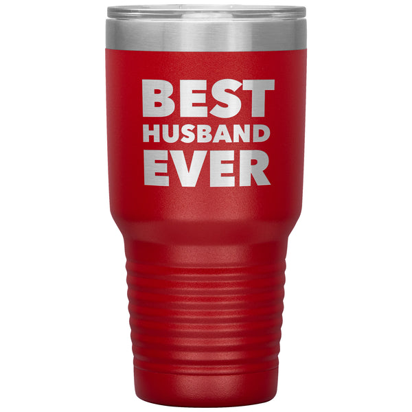 Best Husband Ever Tumbler Husband Travel Mug Great Gifts for Husbands Funny Double Wall Vacuum Insulated Hot & Cold Travel Cup 30oz BPA Free - Black
