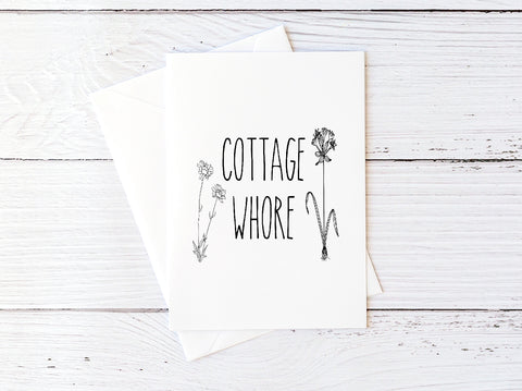 Cottage Whore Card