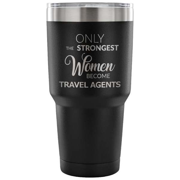 Best Travel Agent Gifts Funny Tumbler Double Wall Vacuum Insulated Hot Cold Travel Mug Coffee Cup 30oz BPA Free-Cute But Rude