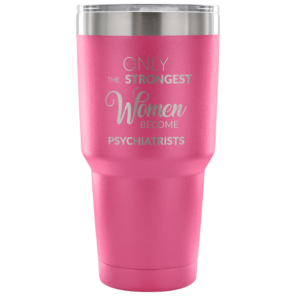 Psychiatrist Tumbler Gifts for Women Metal Mug Double Wall Vacuum Insulated Hot/Cold Travel Coffee Cup 30oz BPA Free-Cute But Rude