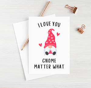 Valentine Gnomes, Valentine Gnome, Funny Valentine Card, Card for Boyfriend, Card for Girlfriend