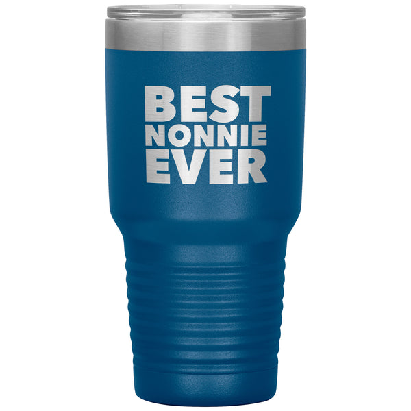 Nonnie Gifts Best Nonnie Ever Tumbler Metal Mug Insulated Hot Cold Travel Cup 30oz BPA Free