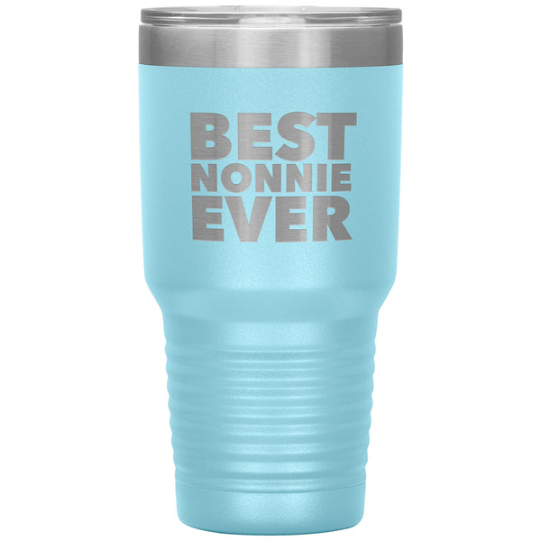 Nonnie Gifts Best Nonnie Ever Tumbler Metal Mug Insulated Hot Cold Travel Cup 30oz BPA Free