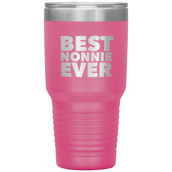 Nonnie Gifts Best Nonnie Ever Tumbler Metal Mug Insulated Hot Cold Travel Cup 30oz BPA Free