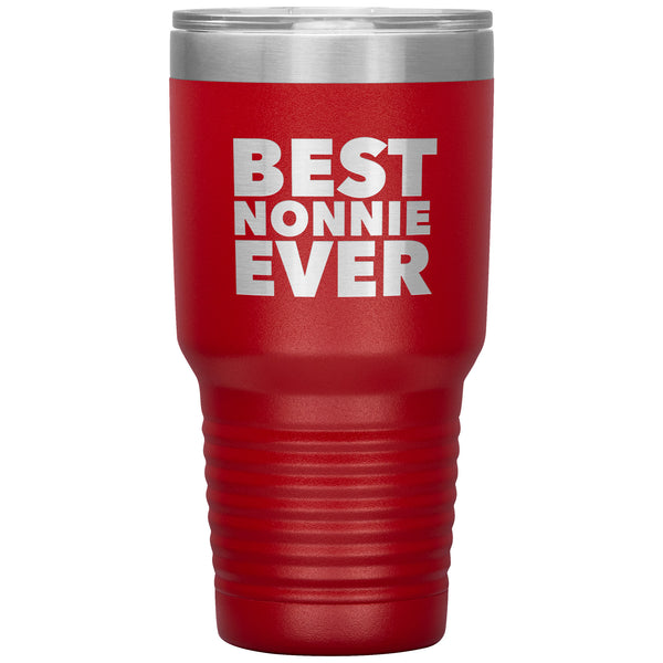 Nonnie Gifts Best Nonnie Ever Tumbler Metal Mug Insulated Hot Cold Travel Cup 30oz BPA Free
