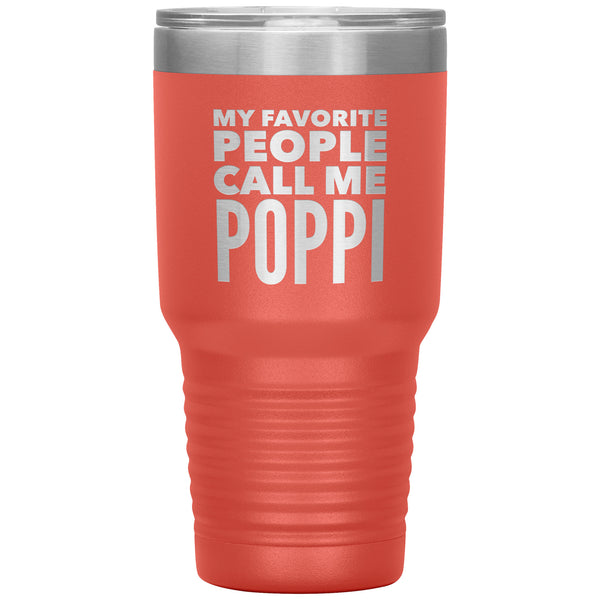 Poppi Tumbler Poppi Gift for Poppi Birthday Poppi Present Best Poppi Ever Mug Insulated Travel Coffee Cup 30oz BPA Free
