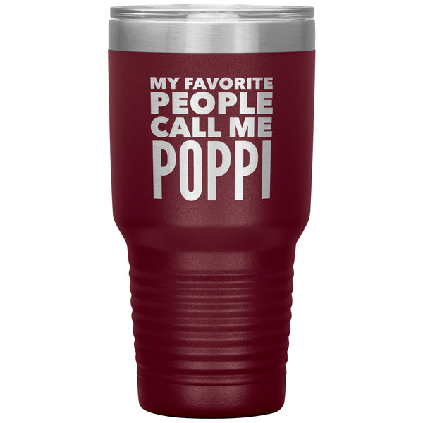 Poppi Tumbler Poppi Gift for Poppi Birthday Poppi Present Best Poppi Ever Mug Insulated Travel Coffee Cup 30oz BPA Free