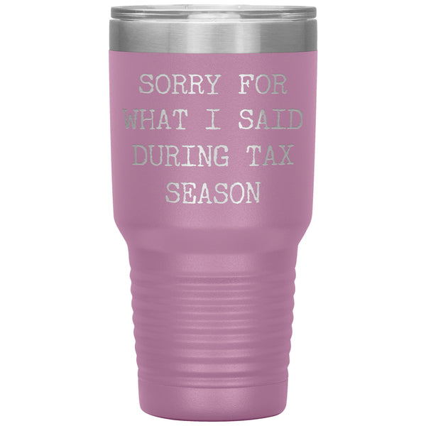 Tax Season Tumbler Tax Accountant Gifts Tax Season Accounting Bookkeeper Gift CPA Gift Tax Preparer Gift Travel Coffee Cup BPA Free
