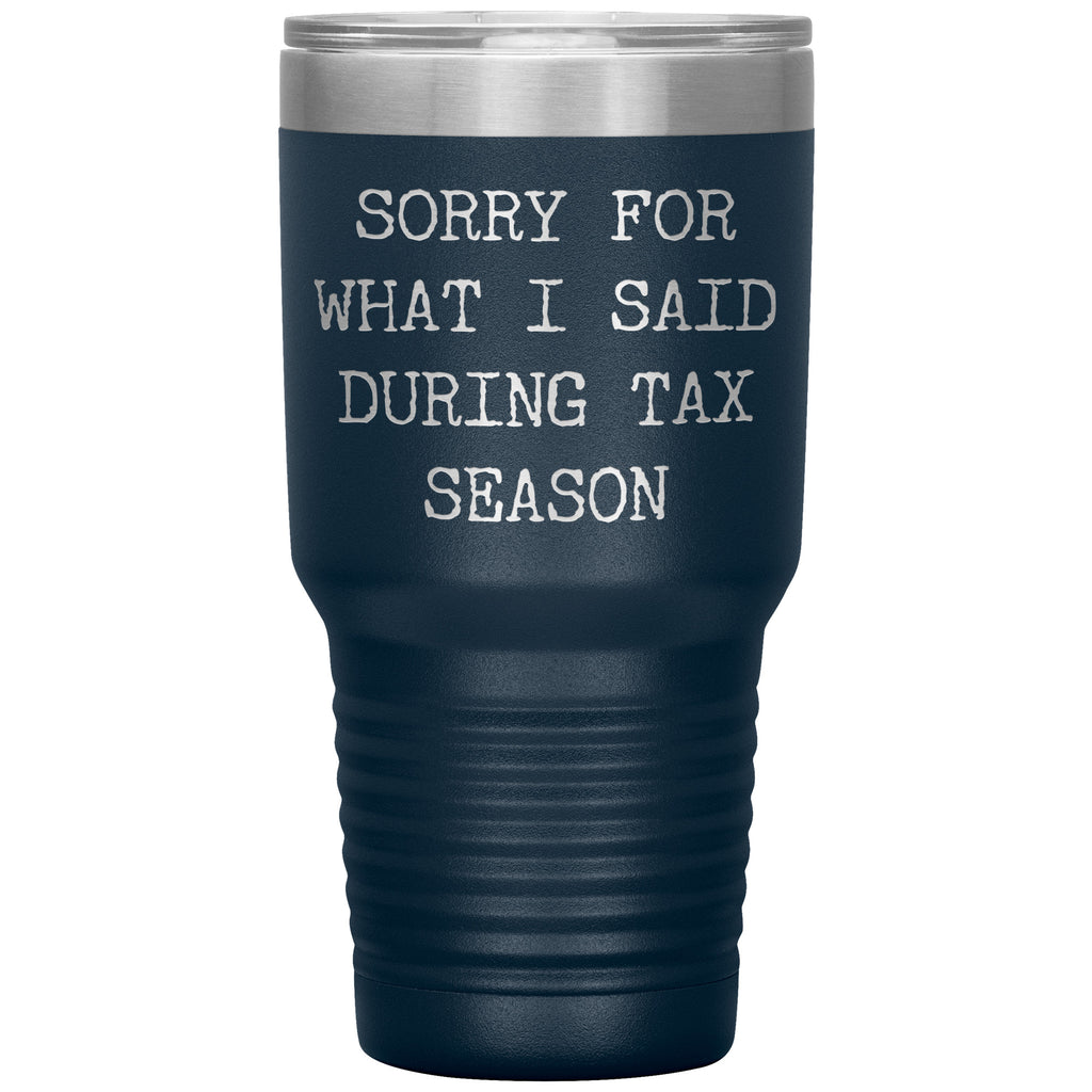 accounting travel coffee mugs Tax Season Tumbler Tax Accountant Gifts Tax Season Accounting Bookkeep –  Cute But Rude