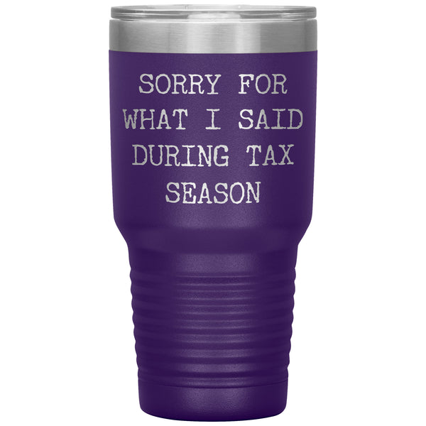 Tax Season Tumbler Tax Accountant Gifts Tax Season Accounting Bookkeeper Gift CPA Gift Tax Preparer Gift Travel Coffee Cup BPA Free