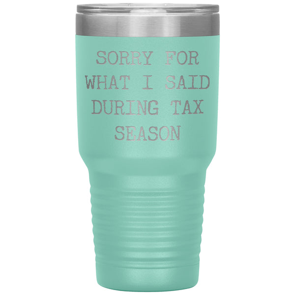 Tax Season Tumbler Tax Accountant Gifts Tax Season Accounting Bookkeeper Gift CPA Gift Tax Preparer Gift Travel Coffee Cup BPA Free