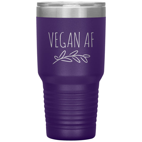 Vegan AF Tumbler Gifts for Vegans Vacuum Insulated Hot & Cold Travel Cup 30 oz BPA Free Polar Camel