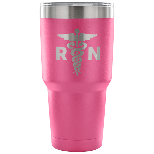 Registered Nurse RN Tumbler Gifts Metal Mug Double Wall Vacuum Insulated Hot Cold Travel Cup 30oz BPA Free-Cute But Rude