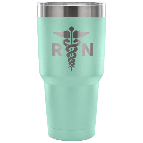 Registered Nurse RN Tumbler Gifts Metal Mug Double Wall Vacuum Insulated Hot Cold Travel Cup 30oz BPA Free-Cute But Rude