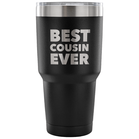 Gifts for Cousin Tumbler Best Cousin Ever Funny Double Wall Vacuum Insulated Hot & Cold Travel Cup 30oz BPA Free