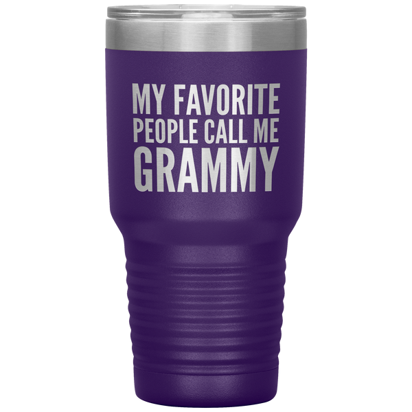 My Favorite People Call Me Grammy Tumbler Travel Coffee Cup 30oz BPA Free