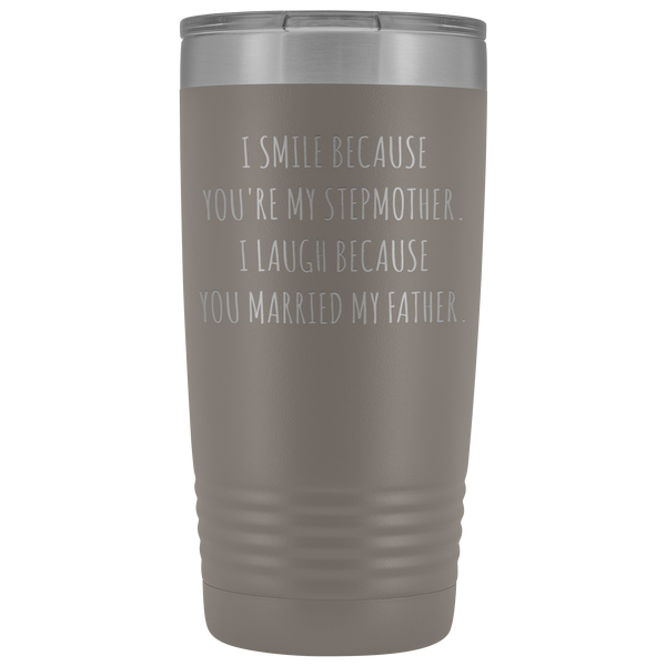 Stepmom Mug Step Mom Gifts Stepmother for Step Mom Present Stepparent Mother's Day Funny Tumbler Insulated Travel Coffee Cup 20oz BPA Free