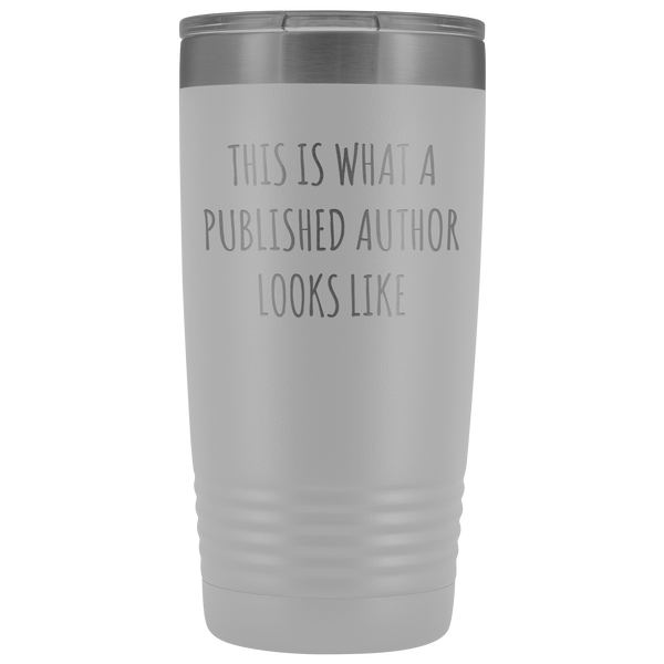 This is What a Published Author Looks Like Book Author Funny Gifts Tumbler Mug Insulated Hot Cold Travel Coffee Cup 30oz BPA Free