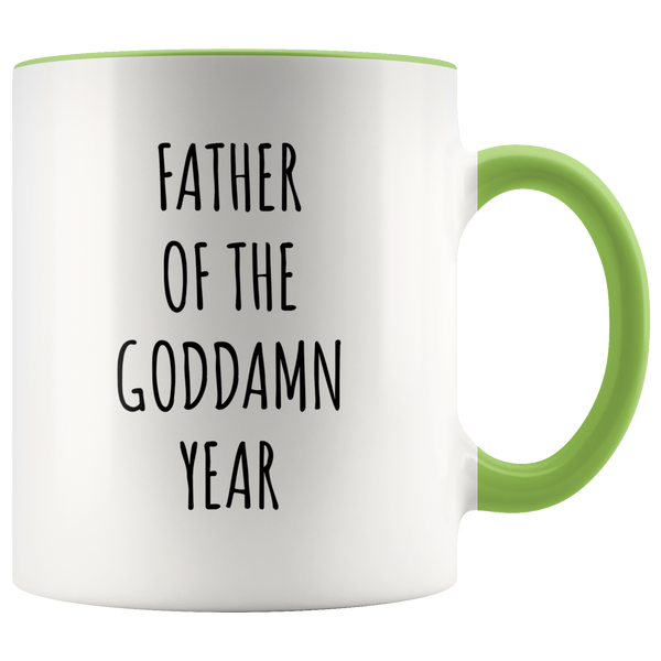 Father of the Goddamn Year Mug Accent Coffee Cup