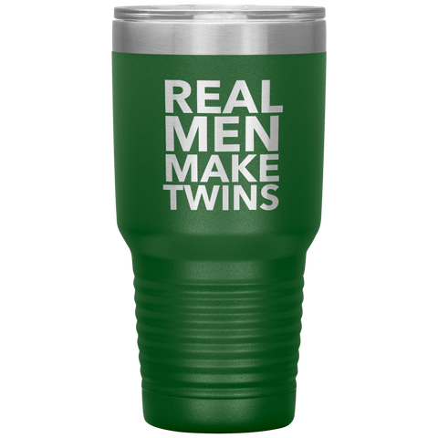 Real Men Make Twins Tumbler Travel Coffee Cup 30oz BPA Free