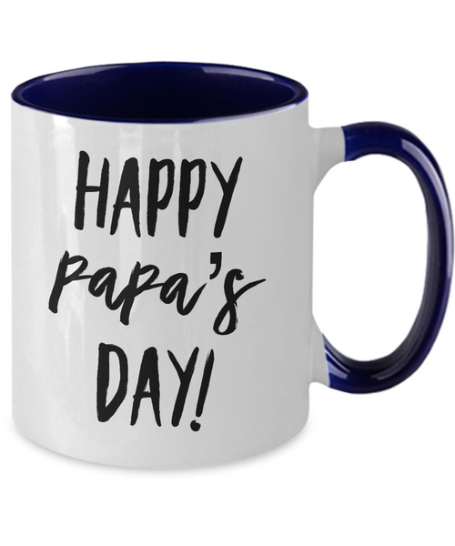 Happy Papa's Day Two-Tone Mug Coffee Cup Funny Gift