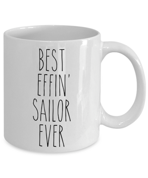 Gift For Sailor Best Effin' Sailor Ever Mug Coffee Cup Funny Coworker Gifts