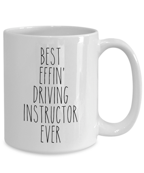 Gift For Driving Instructor Best Effin' Driving Instructor Ever Mug Coffee Cup Funny Coworker Gifts